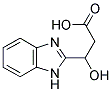 3-(1H-苯并咪唑-3-嗡-2-基)-3-羟基-丙酸酯 结构式