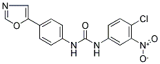 N-(4-CHLORO-3-NITROPHENYL)-N'-[4-(1,3-OXAZOL-5-YL)PHENYL]UREA 结构式