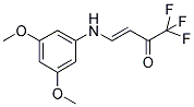 4-(3,5-DIMETHOXYANILINO)-1,1,1-TRIFLUOROBUT-3-EN-2-ONE 结构式