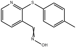 2-[(4-METHYLPHENYL)SULFANYL]NICOTINALDEHYDE OXIME 结构式