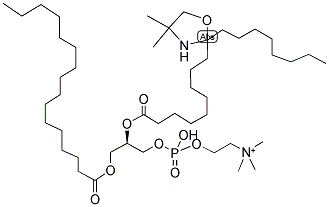 1-PALMITOYL-2-STEAROYL-(10-DOXYL)-SN-GLYCERO-3-PHOSPHOCHOLINE;16:0-10 DOXYL PC 结构式