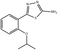 5-(2-ISOPROPOXY-PHENYL)-[1,3,4]THIADIAZOL-2-YLAMINE 结构式