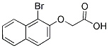 (1-Bromo-naphthalen-2-yloxy)-acetic acid 结构式