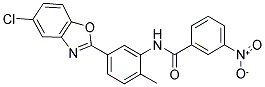 N-[5-(5-CHLORO-BENZOOXAZOL-2-YL)-2-METHYL-PHENYL]-3-NITRO-BENZAMIDE 结构式