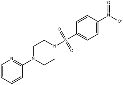 4-NITRO-1-((4-(2-PYRIDYL)PIPERAZINYL)SULFONYL)BENZENE 结构式