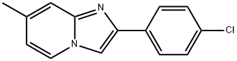 2-(4-氯苯基)-7-甲基咪唑并[1,2-A]吡啶 结构式
