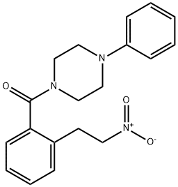 [2-(2-NITROETHYL)PHENYL](4-PHENYLPIPERAZINO)METHANONE 结构式