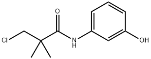 3-Chloro-N-(3-hydroxy-phenyl)-2,2-dimethyl-propionamide 结构式