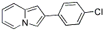 2-(4-CHLORO-PHENYL)-INDOLIZINE 结构式