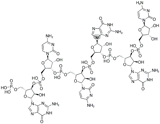 GCCGGC, 5'-PHOSPHORYLATED 结构式