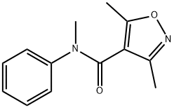 N,3,5-TRIMETHYL-N-PHENYL-4-ISOXAZOLECARBOXAMIDE 结构式