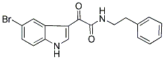 N1-PHENETHYL-2-(5-BROMO-1H-INDOL-3-YL)-2-OXOACETAMIDE 结构式