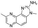 2-AMINO-3,8-DIMETHYLIMIDAZO[4,5-F]QUINOXALINE-2-(14)C 结构式