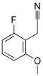 2-FLUORO-6-METHOXYPHENYLACETONITRILE 结构式