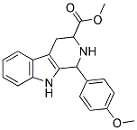 METHYL 1-(4-METHOXYPHENYL)-2,3,4,9-TETRAHYDRO-1H-BETA-CARBOLINE-3-CARBOXYLATE 结构式