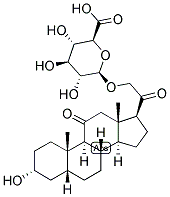 5-BETA-PREGNAN-3-ALPHA, 21-DIOL-11,20-DIONE 21-GLUCOSIDURONATE 结构式