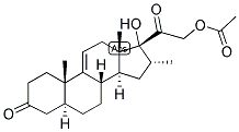 9,(5-ALPHA)-PREGNEN-16-ALPHA-METHYL-17,21-DIOL-3,20-DIONE 21-ACETATE 结构式