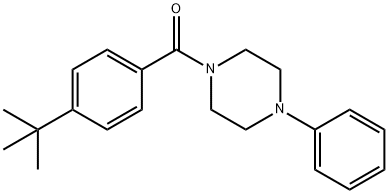 4-(TERT-BUTYL)PHENYL 4-PHENYLPIPERAZINYL KETONE 结构式