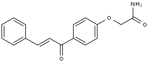 2-(4-Cinnamoylphenoxy)acetamide 结构式
