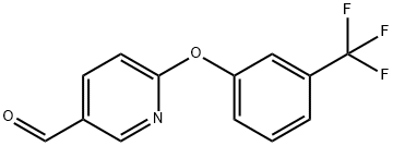 6-(3-三氟甲基苯氧基)吡啶-3-醛 结构式