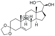 5-PREGNEN-20-BETA, 21-DIOL-3-ONE 3-ETHYLENEKETAL 结构式