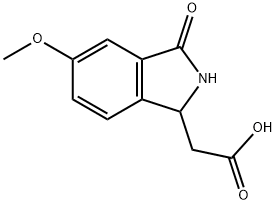 (5-METHOXY-3-OXO-2,3-DIHYDRO-1H-ISOINDOL-1-YL)ACETIC ACID 结构式