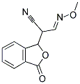 3-(METHOXYIMINO)-2-(3-OXO-1,3-DIHYDRO-2-BENZOFURAN-1-YL)PROPANENITRILE 结构式