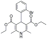 4-(2-BROMOPHENYL)-1,4-DIHYDRO-2,6-DIMETHYL-3,5-PYRIDINEDICARBOXYLIC ACID DIETHYL ESTER 结构式