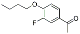 3'-FLUORO-4'-BUTOXYACETOPHENONE 结构式