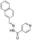 N'-(2-NAPHTHYLMETHYLENE)ISONICOTINOHYDRAZIDE 结构式