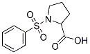 1-(PHENYLSULFONYL)PYRROLIDINE-2-CARBOXYLIC ACID 结构式