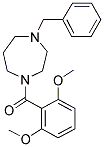 1-BENZYL-4-(2,6-DIMETHOXYBENZOYL)-HEXAHYDRO-1,4-DIAZEPINE 结构式