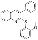 2-[(2-Methoxyphenyl)sulfanyl]-3-phenylquinoline 结构式