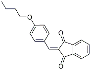 2-((4-BUTOXYPHENYL)METHYLENE)INDANE-1,3-DIONE 结构式