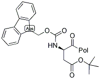 FMOC-D-ASP(OTBU)-WANG RESIN 结构式