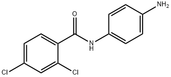 N-(4-氨基苯基)-2,4-二氯-苯甲酰胺 结构式