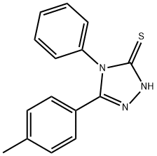 4-苯基-5-对-甲苯基-4H-[1,2,4]三唑-3-硫醇 结构式