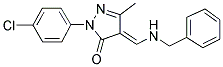 4-[(BENZYLAMINO)METHYLENE]-2-(4-CHLOROPHENYL)-5-METHYL-2,4-DIHYDRO-3H-PYRAZOL-3-ONE 结构式