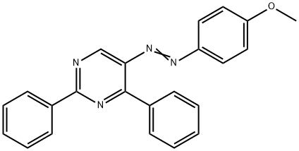 4-[2-(2,4-DIPHENYL-5-PYRIMIDINYL)DIAZENYL]PHENYL METHYL ETHER 结构式