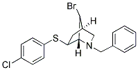 2-BENZYL-7-BROMO-6-[(4-CHLOROPHENYL)THIO]-2-AZABICYCLO[2.2.1]HEPTANE 结构式