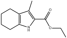 3-甲基-4,5,6,7-四氢-1H-吲哚-2-羧酸乙酯 结构式