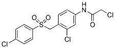 N1-(3-Chloro-4-([(4-chlorophenyl)sulfonyl]methyl)phenyl)-2-chloroacetamide 结构式