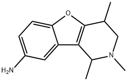 1,2,4-TRIMETHYL-1,2,3,4-TETRAHYDRO-BENZO[4,5]FURO[3,2-C]PYRIDIN-8-YLAMINE 结构式