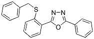 2-[2-(BENZYLSULFANYL)PHENYL]-5-PHENYL-1,3,4-OXADIAZOLE 结构式