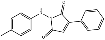 3-PHENYL-1-(4-TOLUIDINO)-1H-PYRROLE-2,5-DIONE 结构式