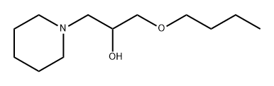 1-BUTOXY-3-PIPERIDIN-1-YL-PROPAN-2-OL 结构式