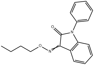 1-PHENYL-1H-INDOLE-2,3-DIONE 3-(O-BUTYLOXIME) 结构式