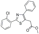 METHYL 2-[2-(2-CHLOROPHENYL)-4-PHENYL-1,3-THIAZOL-5-YL]ACETATE 结构式