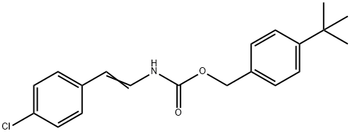 4-(TERT-BUTYL)BENZYL N-(4-CHLOROSTYRYL)CARBAMATE 结构式