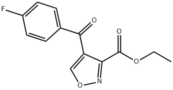 4-(4-氟苯甲酰基)异噁唑-3-羧酸乙酯 结构式